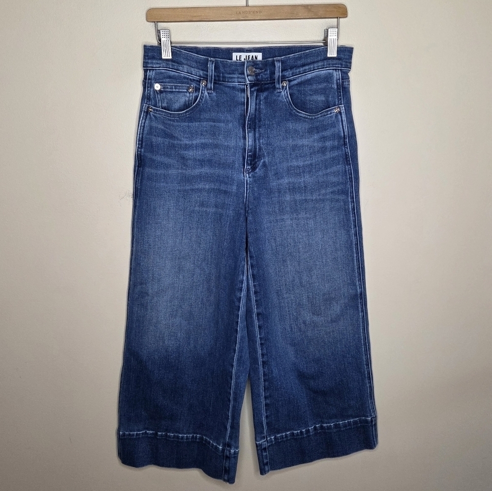 Le Jean | Rosie Wide Leg High Rise Crop Culotte Jeans Size 27